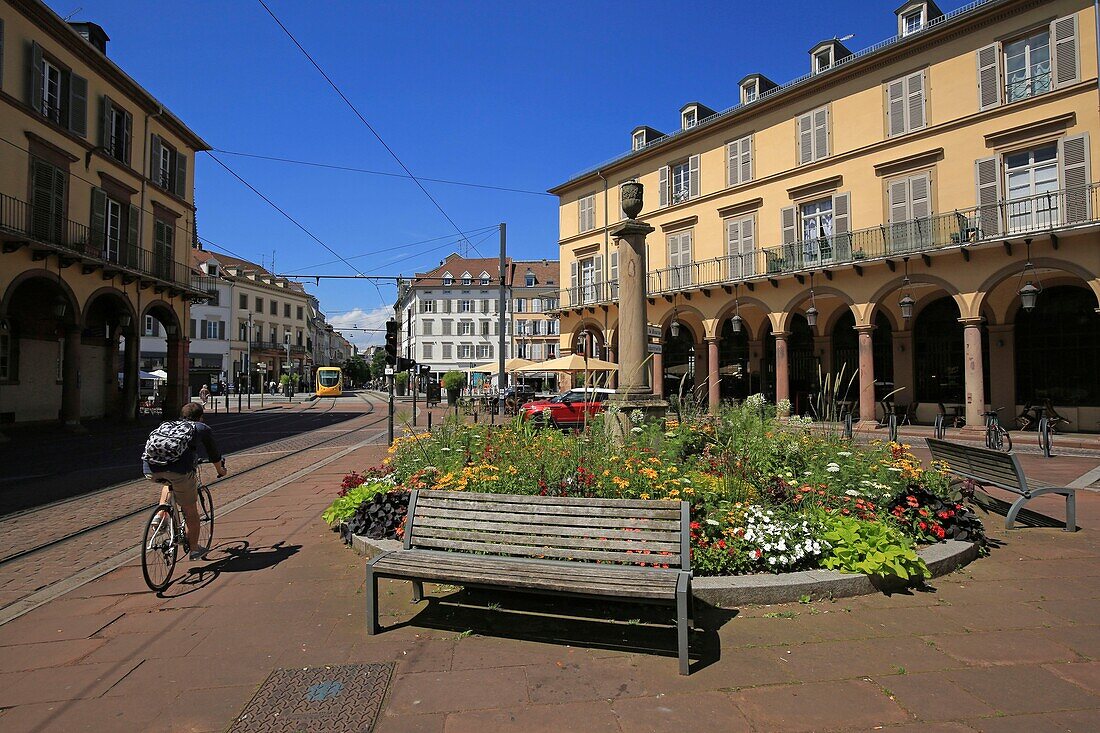 Frankreich, Haut Rhin, Mülhausen, Platz der Börse (Square de la Bourse)