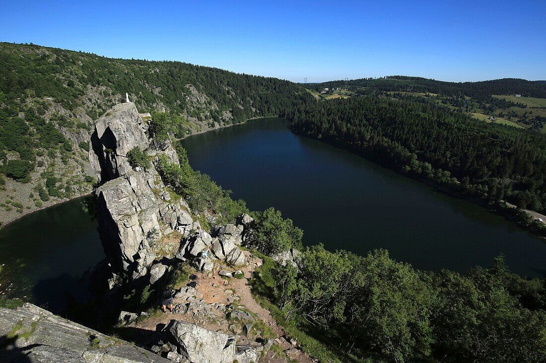 Frankreich, Haut Rhin, die Vogesen zum Bonhomme-Pass, der weiße See