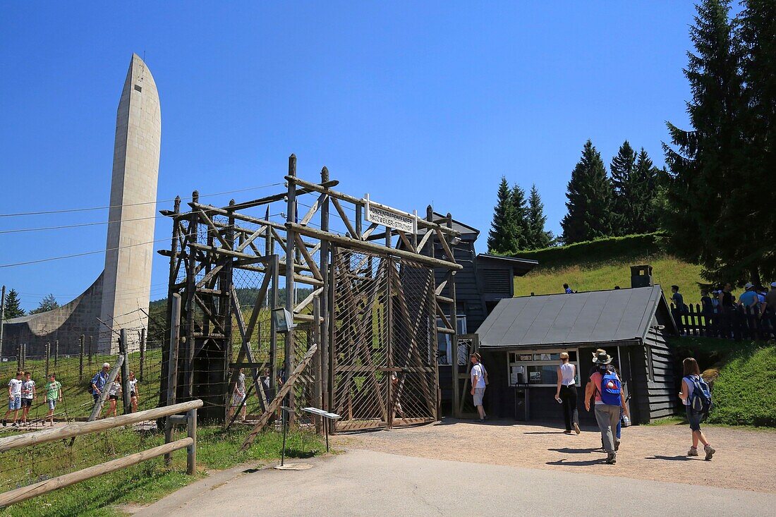 Frankreich, Bas Rhin, Natzwiller, Struthof KL Natzwiller und Europäisches Zentrum des Widerstands der Deportierten, Gedenkstätte für die Märtyrer und Helden der Deportation