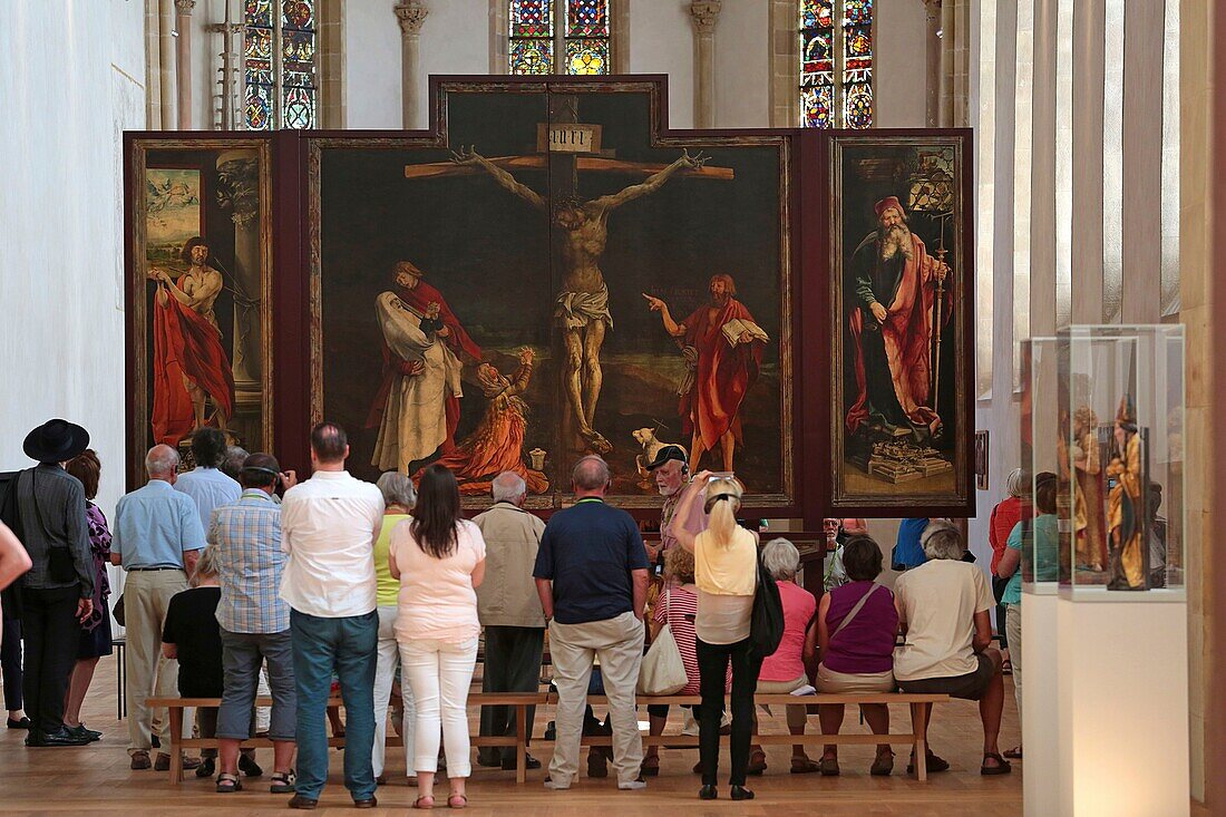 France, Haut Rhin, Colmar, former convent, museum Unterlinden, The altarpiece of Issenheim (or Isenheim), dedicated to St, Anthony, comes from the convent of Antonines in Issenheim, south of Colmar