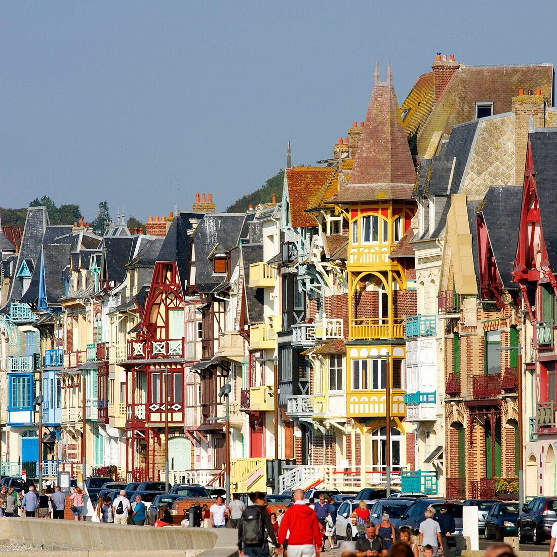 France, Somme, Mers les Bains, searesort on the shores of the Channel