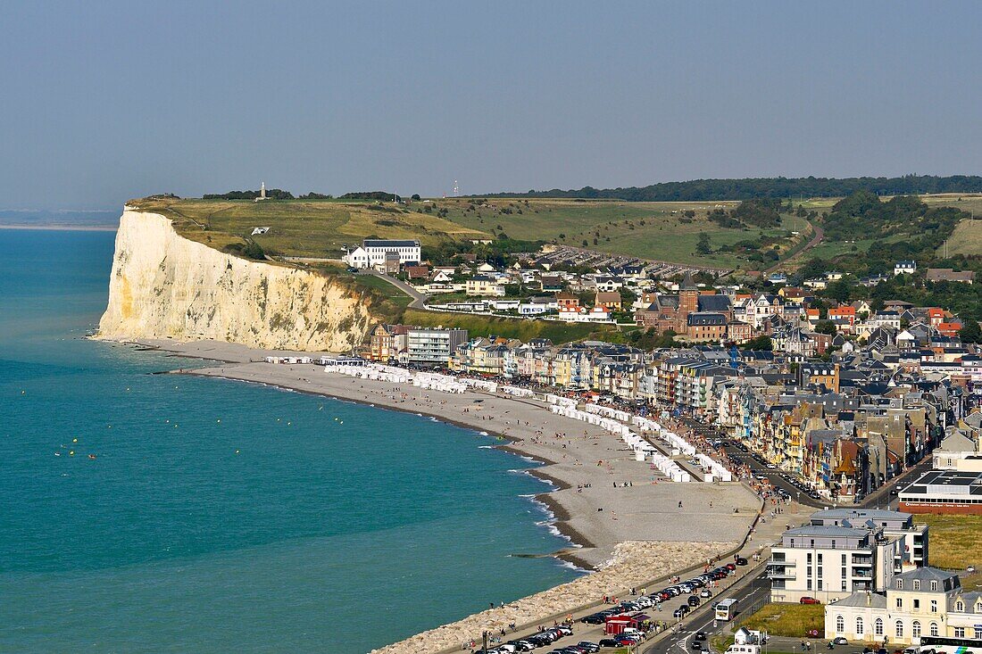 France, Somme, Mers les Bains, searesort on the shores of the Channel