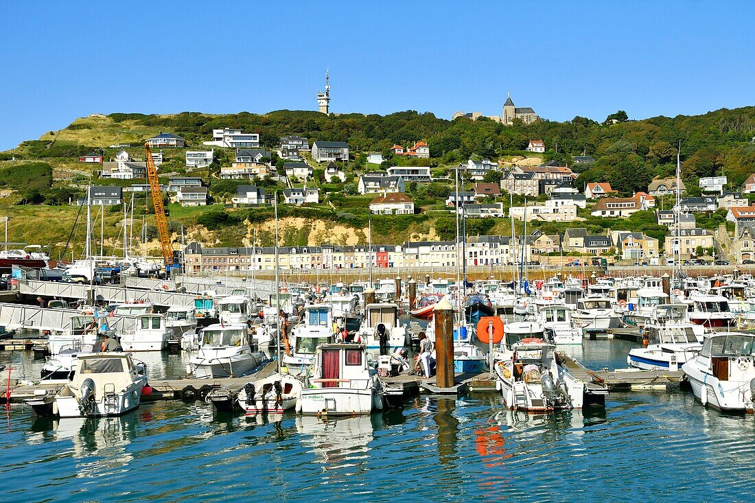 France, Seine Maritime, Pays de Caux, Cote d'Albatre (Alabaster Coast), Fecamp, the harbour