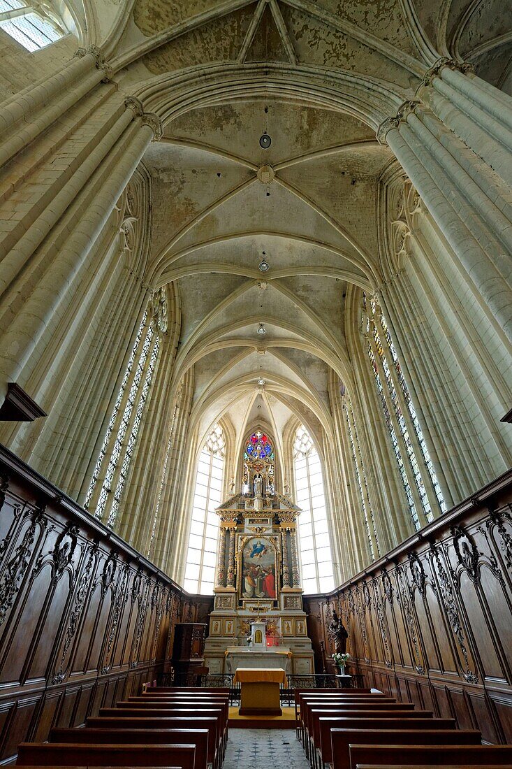 Frankreich, Seine Maritime, Pays de Caux, Cote d'Albatre (Alabasterküste), Fecamp, Abtei der Heiligen Dreifaltigkeit, Kapelle der Heiligen Jungfrau