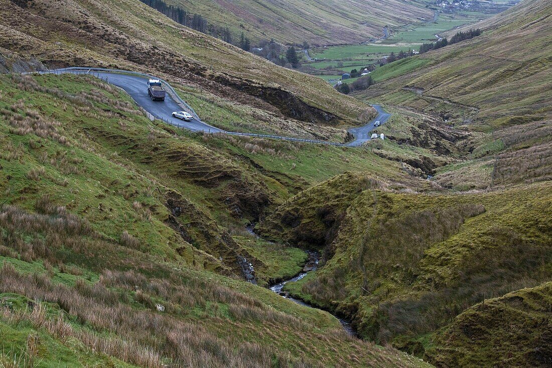 Ireland, County Donegal, Glengesh Pass