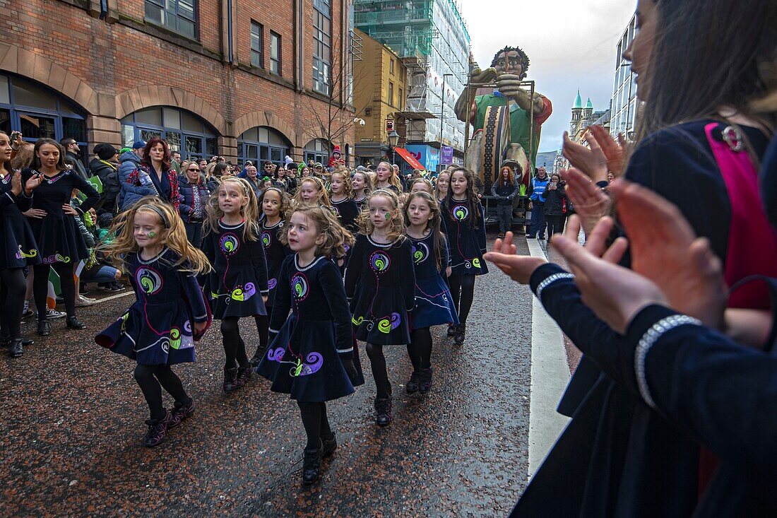 Vereinigtes Königreich, Nordirland, St. Patrick's day, irischer Tanz