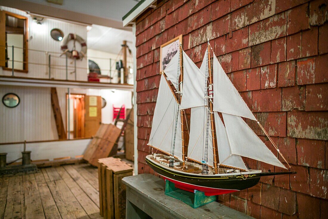 Kanada, Neuschottland, Yarmouth, W. Lawrence Sweeney Fisheries Museum, Museum über eine der ehemals größten Fischereien in Neuschottland, Schiffsmodell