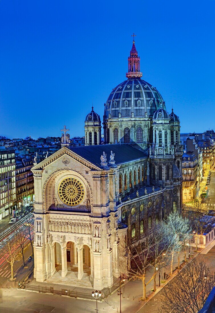 France, Paris, Saint Augustin church by architect Victor Baltard