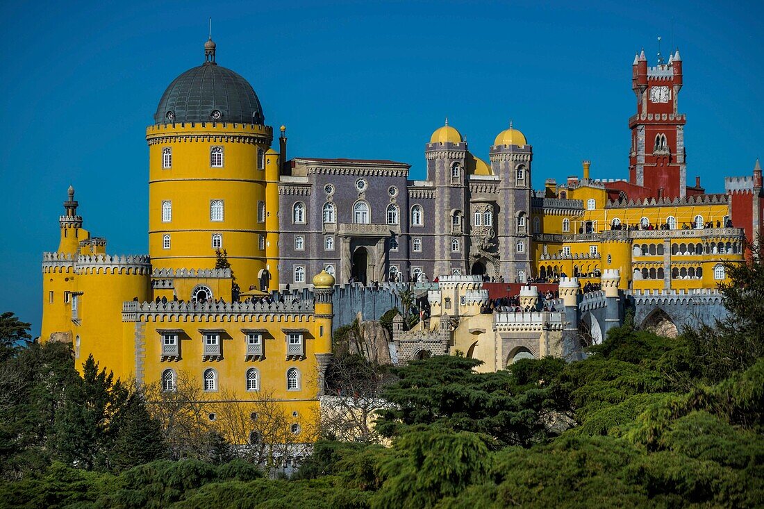 Portugal, Sintra, Nationalpalast von Pena