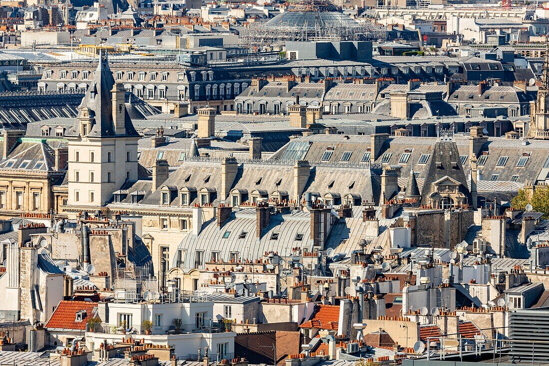 France, Paris, the rooftops of Paris