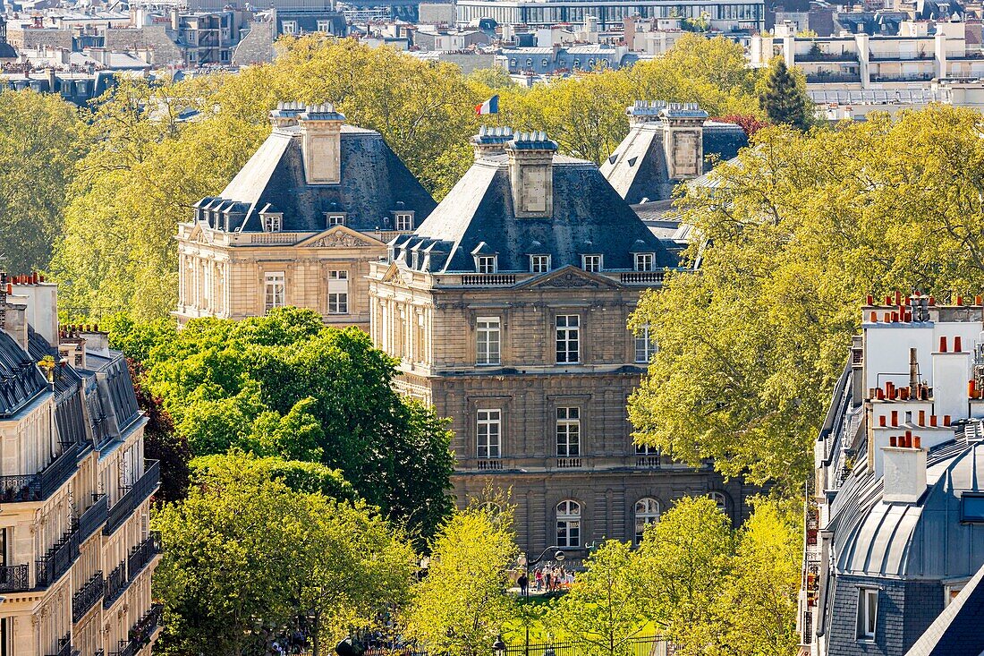 France, Paris, Luxembourg Gardens, the Senate