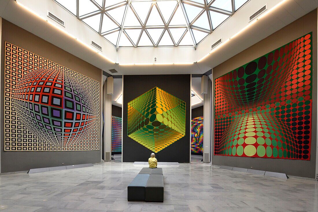 France, Bouches du Rhone, Aix en Provence, Vasarely fondation