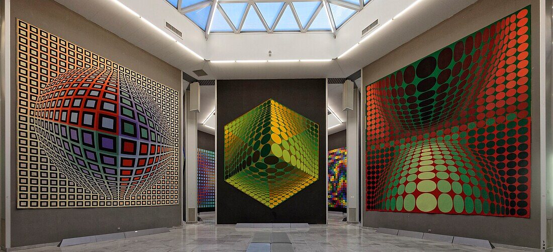 France, Bouches du Rhone, Aix en Provence, Vasarely fondation