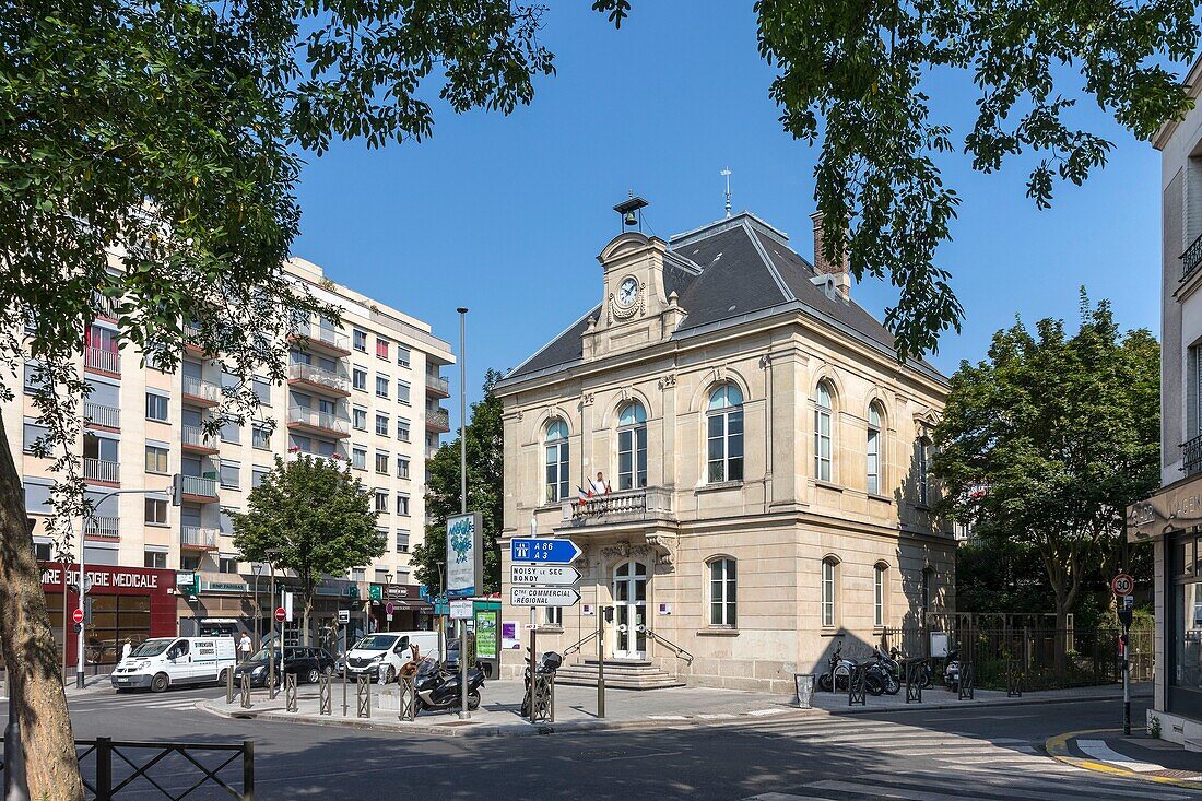 France, Seine Saint Denis, Rosny sous Bois, Espace André Malraux, Emile Lecrivain Square