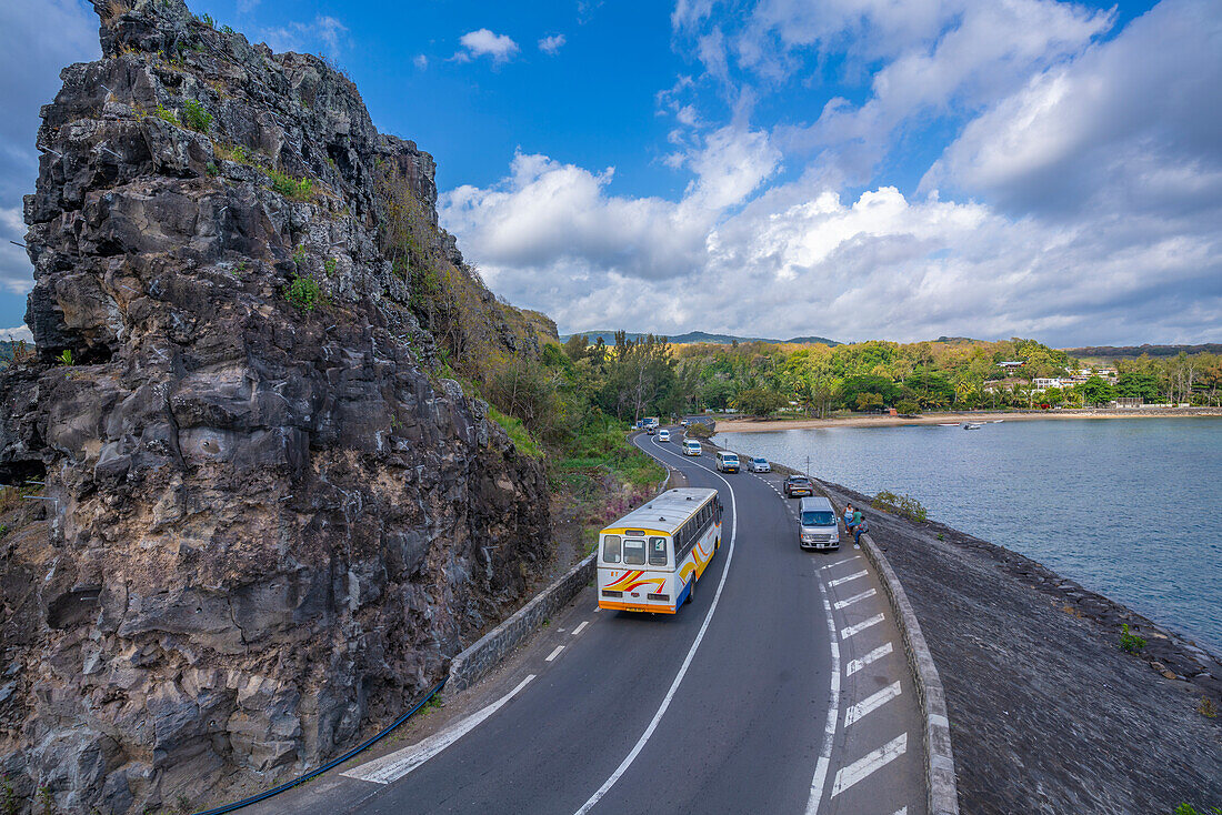 View of Baie du Cap from Maconde Viewpoint, Savanne District, Mauritius, Indian Ocean, Africa