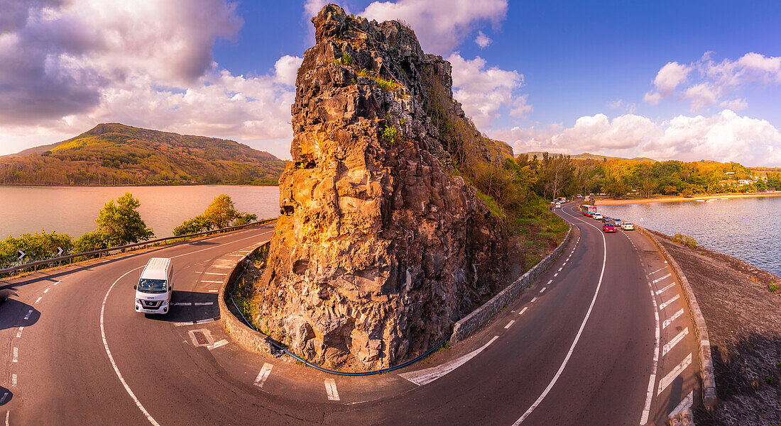 View of Baie du Cap from Maconde Viewpoint, Savanne District, Mauritius, Indian Ocean, Africa