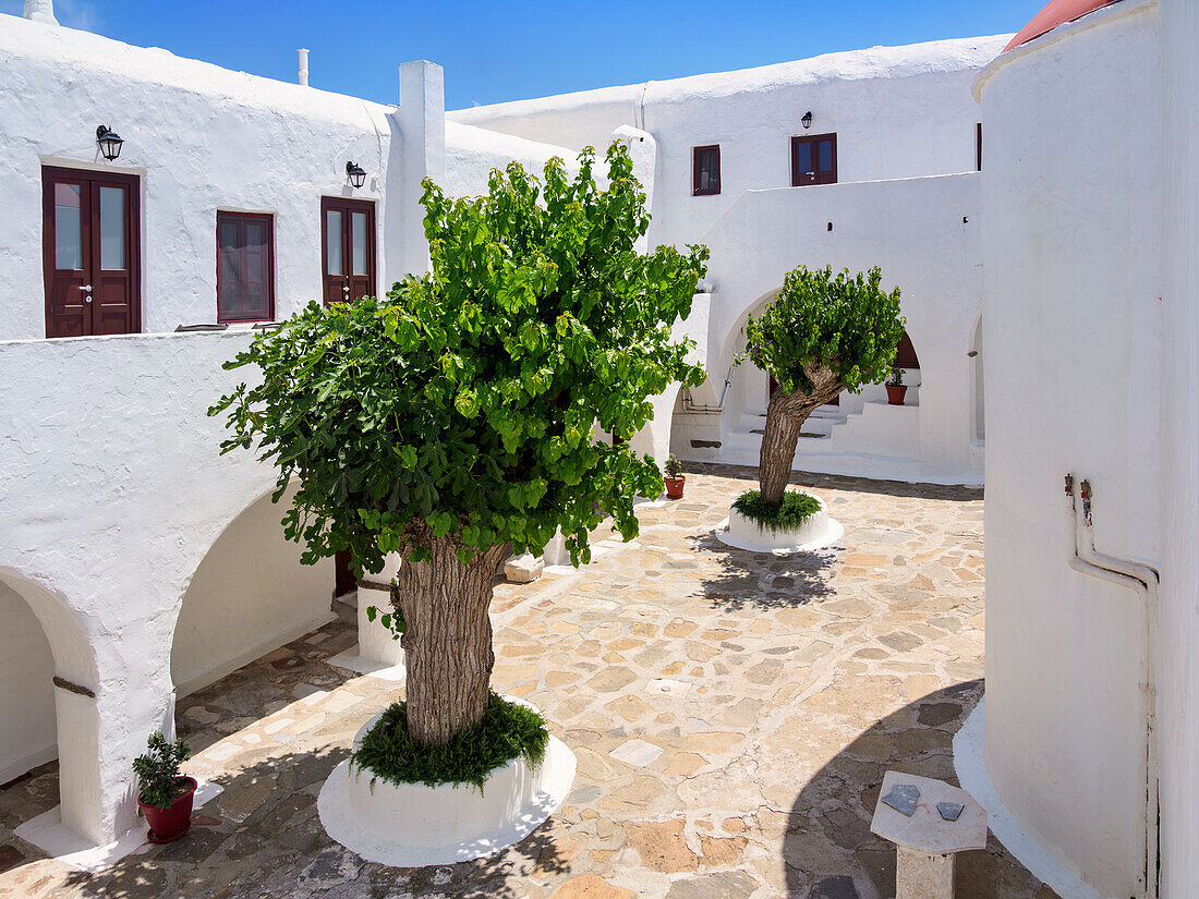 Monastery of Tourliani, Ano Mera, Mykonos Island, Cyclades, Greek Islands, Greece, Europe