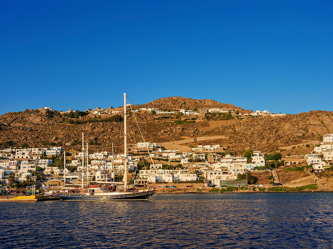 Mykonos Port, Tourlos, Mykonos Island, Cyclades, Greek Islands, Greece, Europe