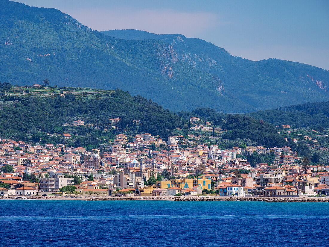 Blick auf Karlovasi, Insel Samos, Nördliche Ägäis, Griechische Inseln, Griechenland, Europa