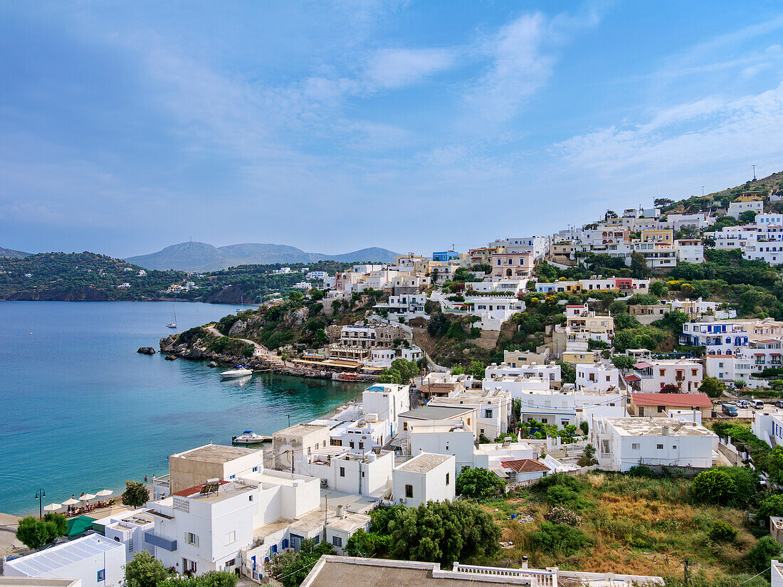 Pandeli, Blick von oben, Agia Marina, Insel Leros, Dodekanes, Griechische Inseln, Griechenland, Europa