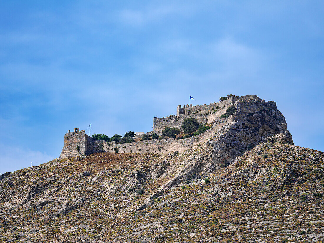 Mittelalterliche Burg von Pandeli, Insel Leros, Dodekanes, Griechische Inseln, Griechenland, Europa