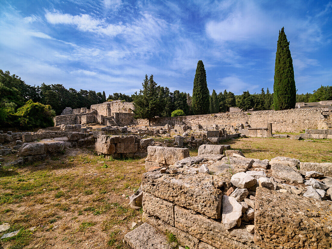 Ruins of ancient Asclepieion, Kos Island, Dodecanese, Greek Islands, Greece, Europe