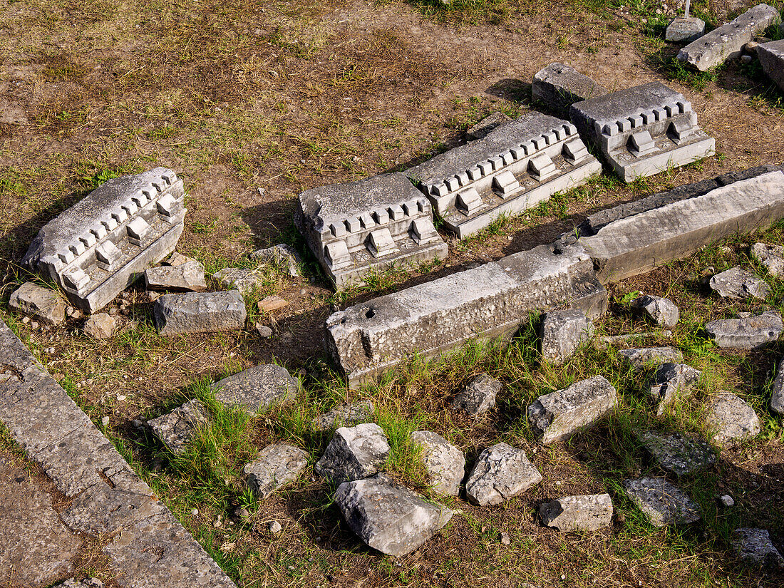 Ruins of ancient Asclepieion, Kos Island, Dodecanese, Greek Islands, Greece, Europe