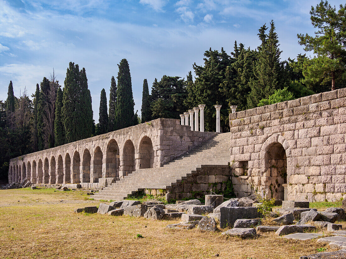 Ruins of ancient Asclepieion, Kos Island, Dodecanese, Greek Islands, Greece, Europe