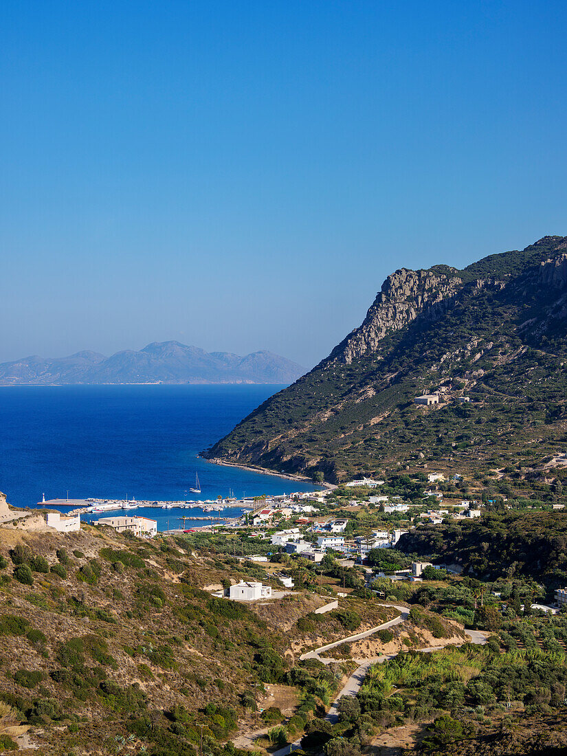 Kamari-Bucht, Blick von oben, Insel Kos, Dodekanes, Griechische Inseln, Griechenland, Europa