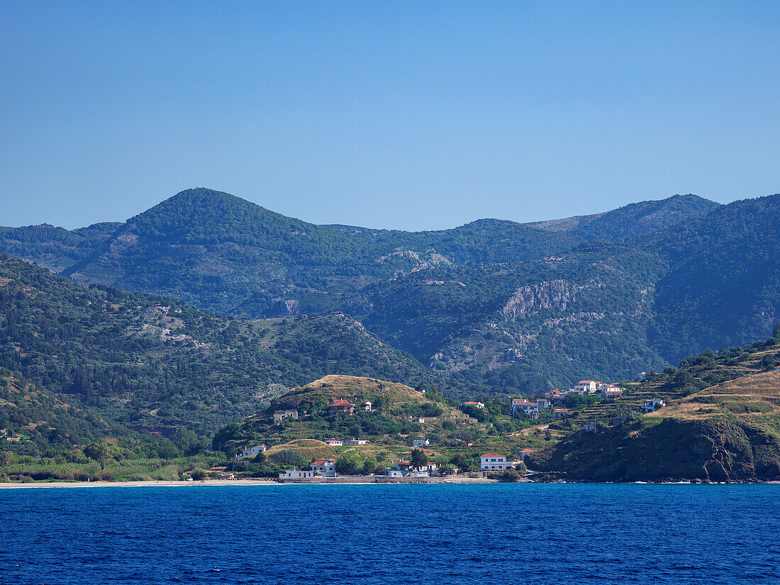 Coast of Icaria Island, North Aegean, Greek Islands, Greece, Europe