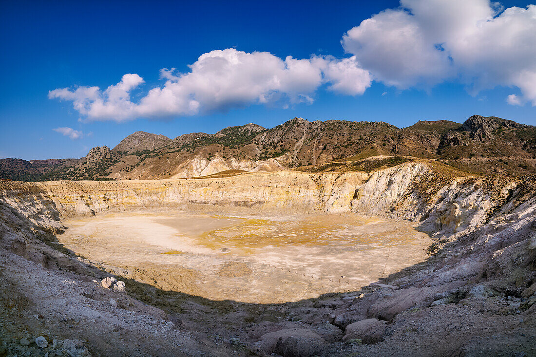 Stefanos Vulkankrater, Insel Nisyros, Dodekanes, Griechische Inseln, Griechenland, Europa