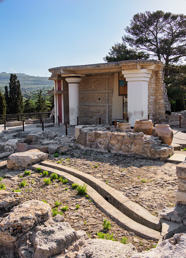 Palast des Minos, Knossos, Region Heraklion, Kreta, Griechische Inseln, Griechenland, Europa