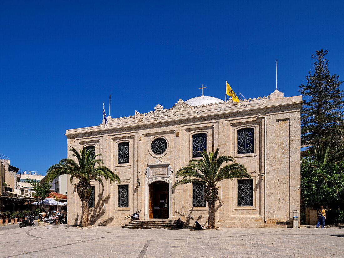 The Basilica of St. Titus, City of Heraklion, Crete, Greek Islands, Greece, Europe