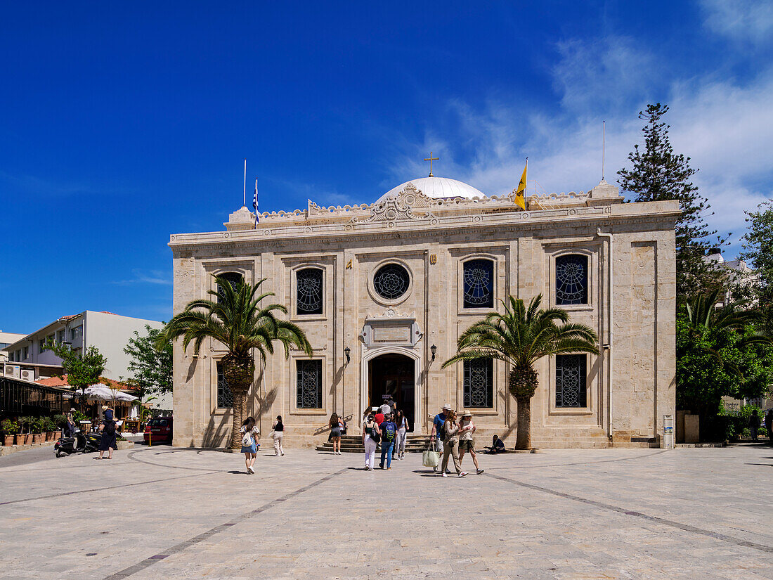 The Basilica of St. Titus, City of Heraklion, Crete, Greek Islands, Greece, Europe