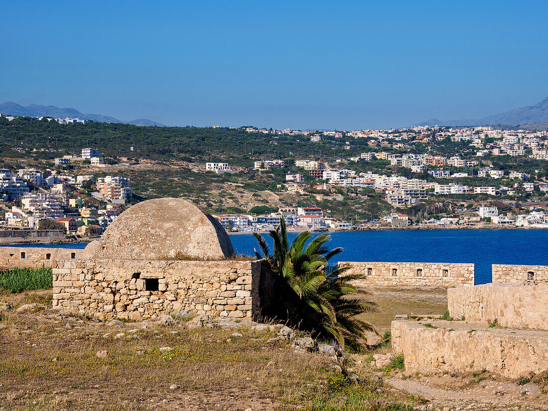 Die venezianische Burg Fortezza, Stadt Rethymno, Region Rethymno, Kreta, Griechische Inseln, Griechenland, Europa