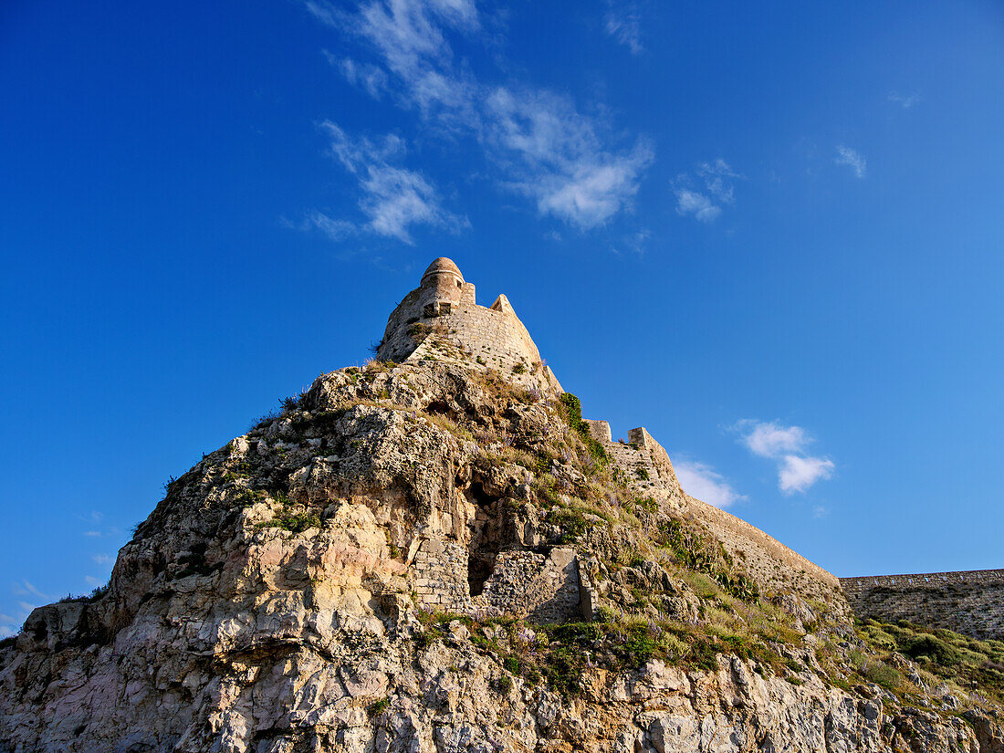 Die venezianische Burg Fortezza, Stadt Rethymno, Region Rethymno, Kreta, Griechische Inseln, Griechenland, Europa