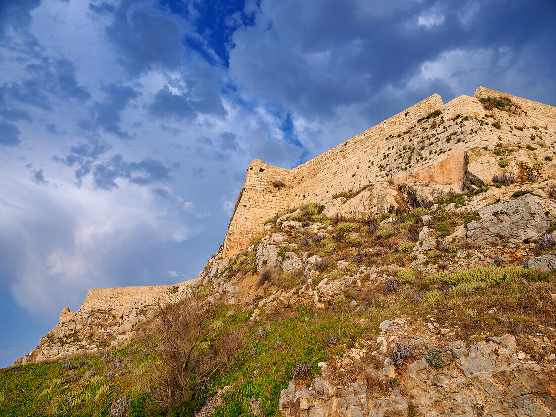 Die venezianische Burg Fortezza, Stadt Rethymno, Region Rethymno, Kreta, Griechische Inseln, Griechenland, Europa