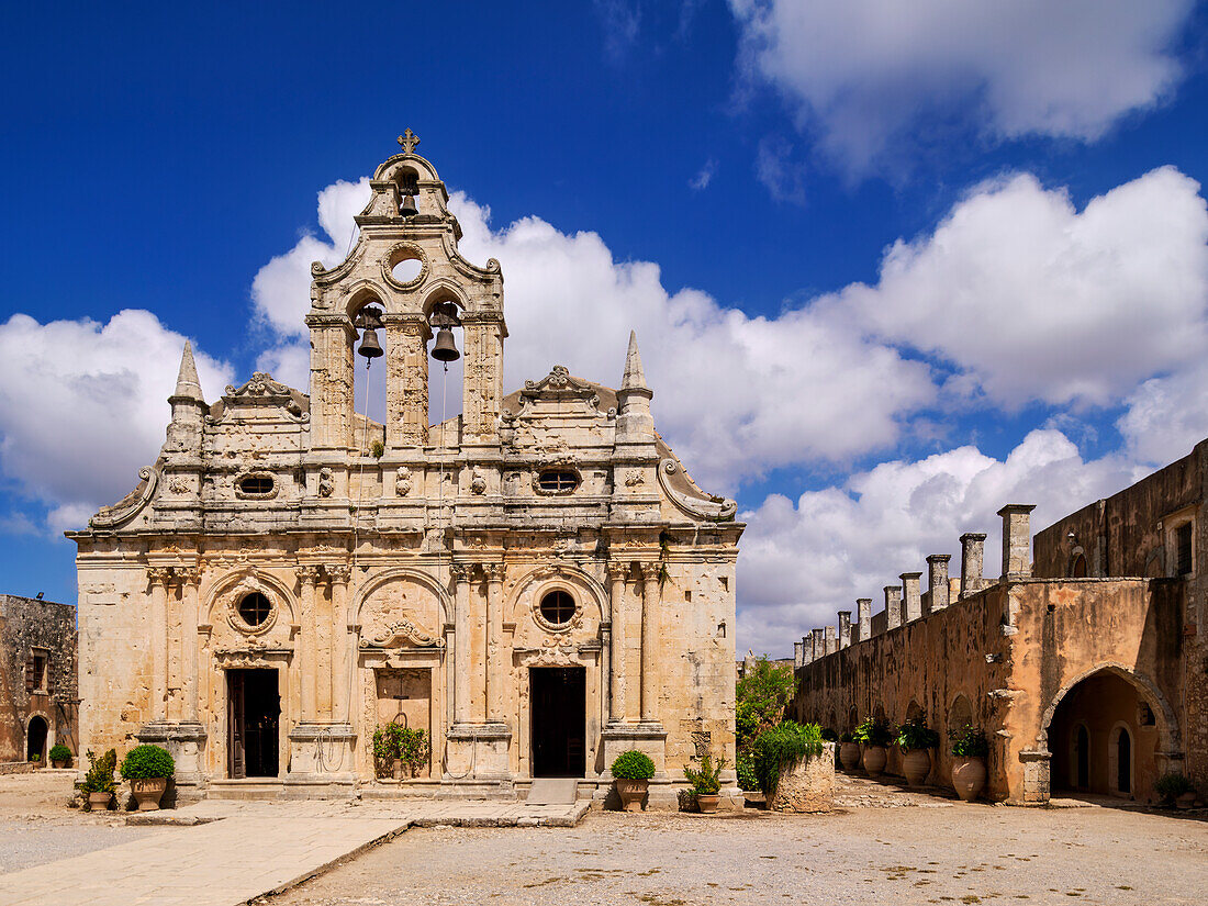 Arkadi Monastery, Rethymno Region, Crete, Greek Islands, Greece, Europe