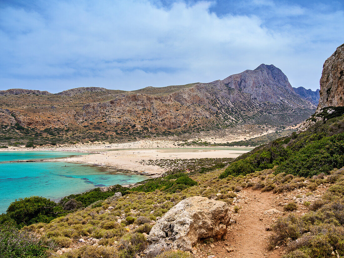 Balos Lagoon, Gramvousa Peninsula, Chania Region, Crete, Greek Islands, Greece, Europe