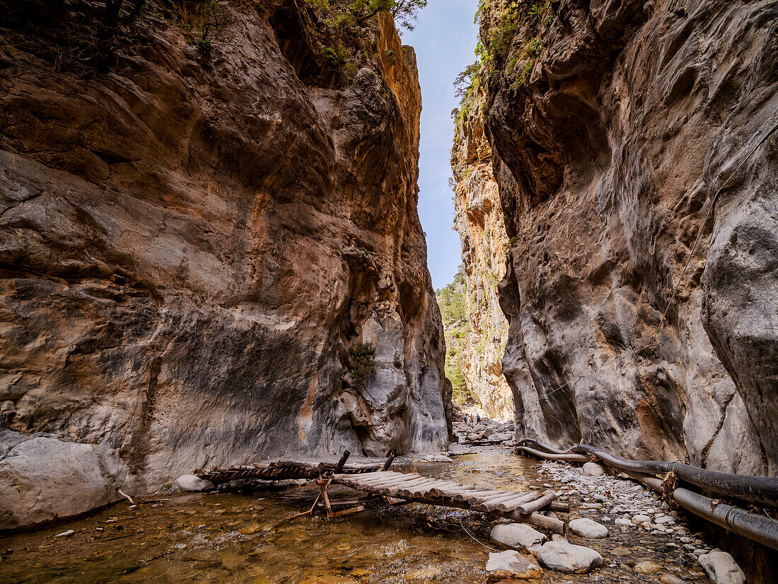 The Gates, Samaria Gorge, Chania Region, Crete, Greek Islands, Greece, Europe