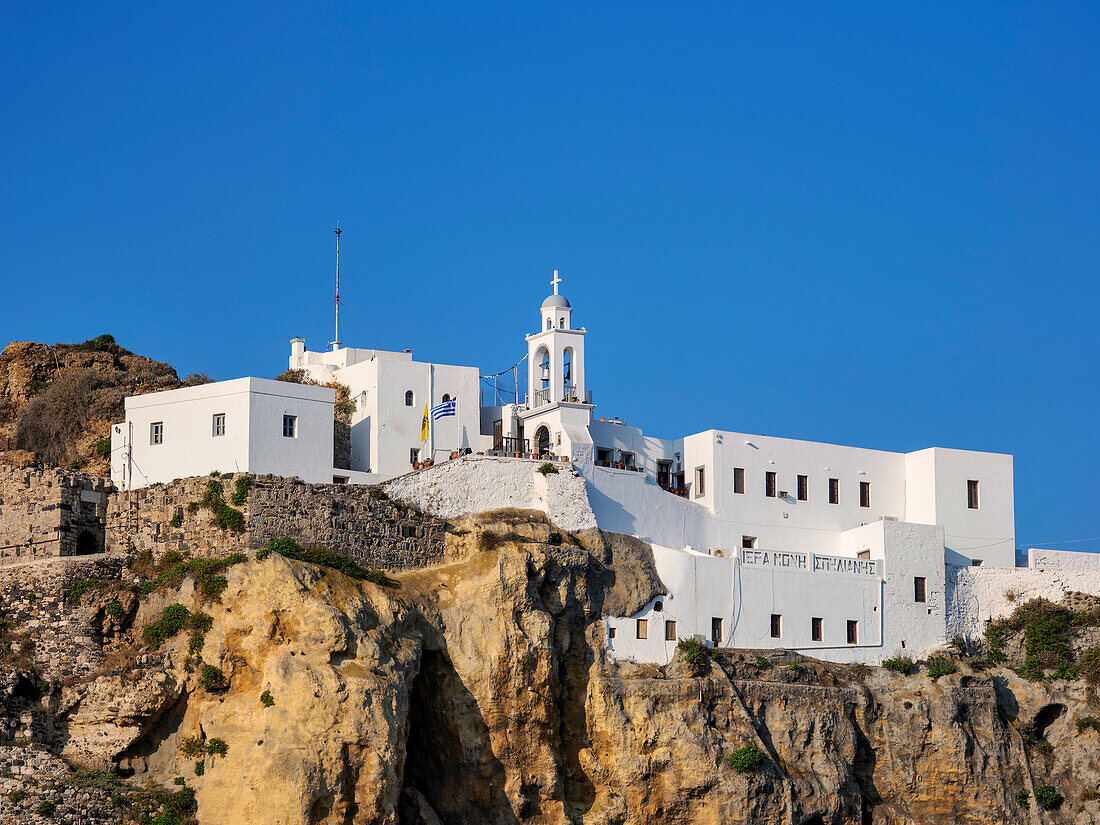 Panagia Spiliani, Kloster der seligen Jungfrau Maria aus der Höhle, Mandraki, Insel Nisyros, Dodekanes, Griechische Inseln, Griechenland, Europa