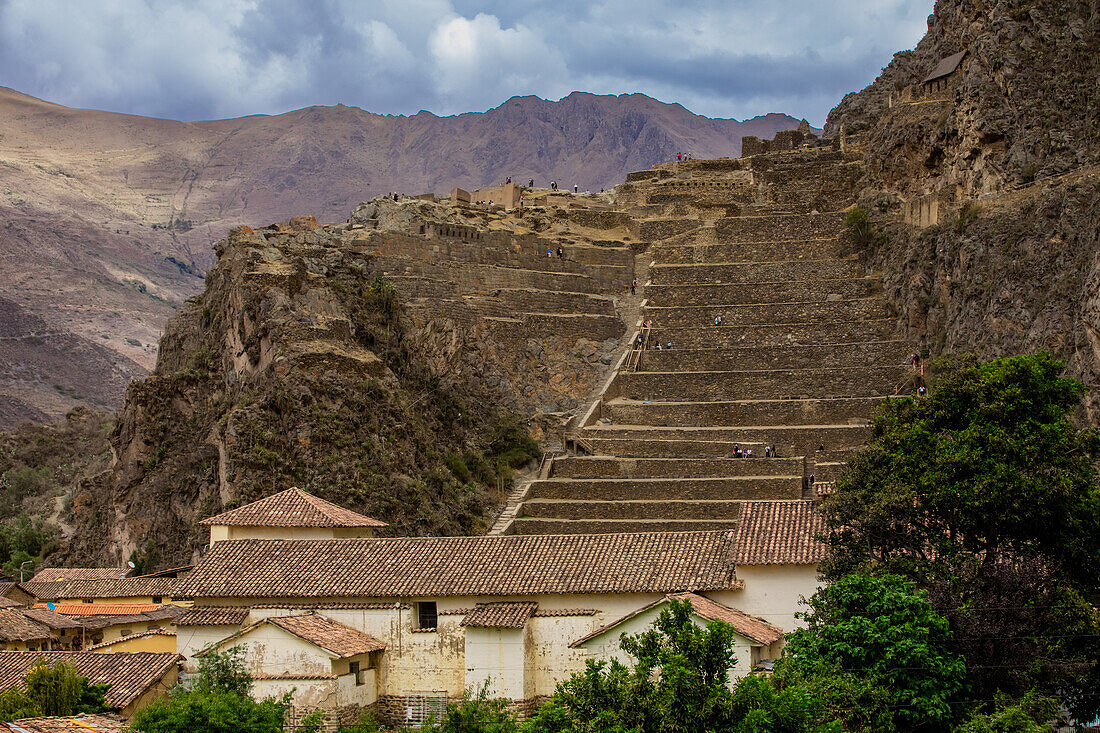 Ollantaytambo landwirtschaftliche Terrassen, Peru, Südamerika