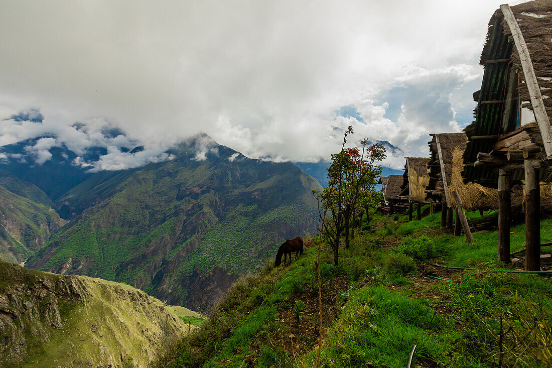 Camping at Choquequirao, Peru, South America