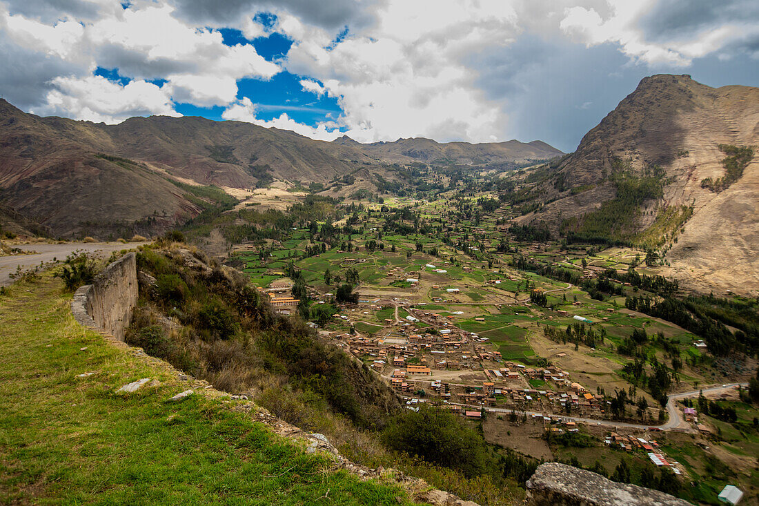 Pisaq from a distance, Peru, South America