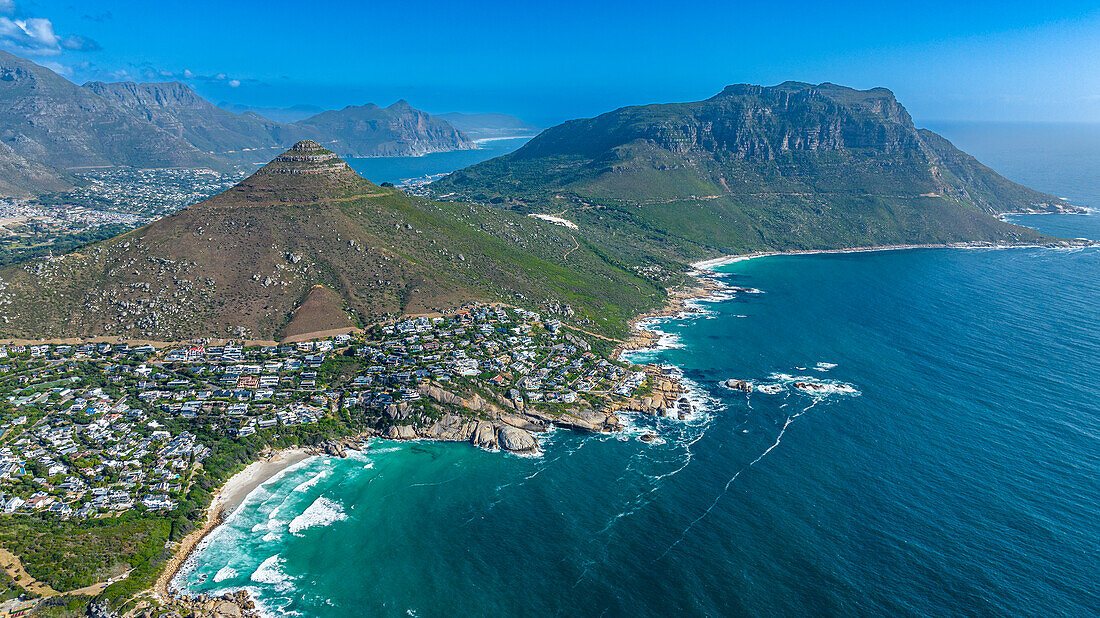 Aerial of Llandudno, Cape Town, Cape Peninsula, South Africa, Africa