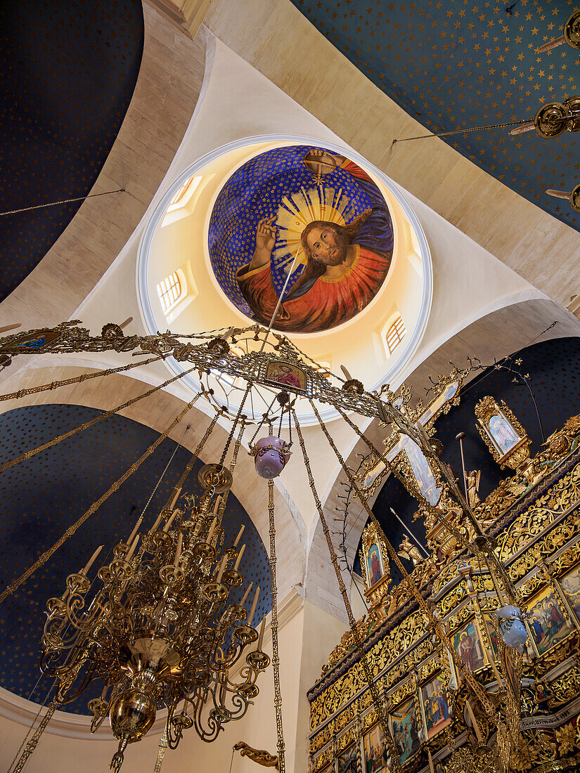 Kloster Agia Triada, Innenraum, Halbinsel Akrotiri, Region Chania, Kreta, Griechische Inseln, Griechenland, Europa