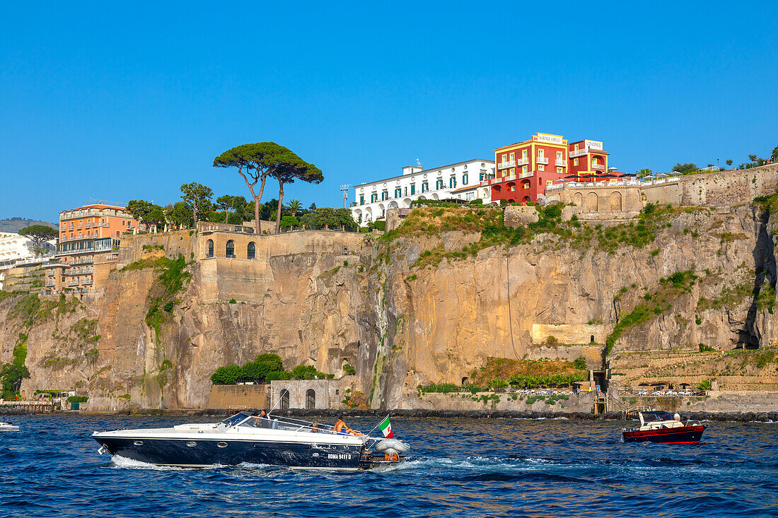 Pleasure boats, Sorrento, Bay of Naples, Campania, Italy, Mediterranean, Europe
