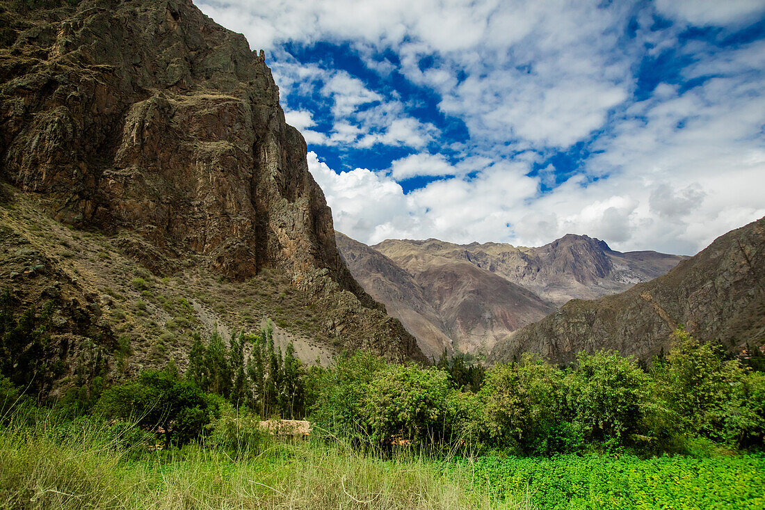 Ansichten von Ollantaytambo, Peru, Südamerika