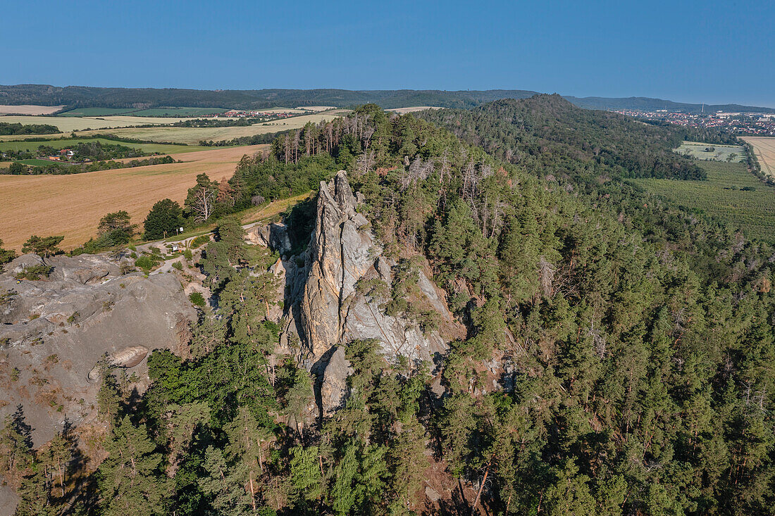 Felsengruppe des Hamburger Wappens an der Teufelsmauer, Timmenrode, Harz, Sachsen-Anhalt, Deutschland, Europa