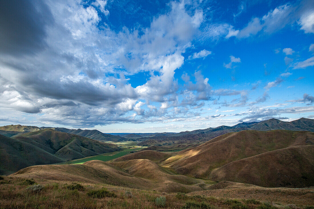 USA, Idaho, Hailey, Croy Canyon seen from top of Carbonate Mountain